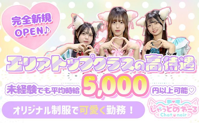 💖超絶可愛いネコ耳×メイド💖面接交通費全額支給😌【高額時給】3,000円〜＆入店祝い金あり✨